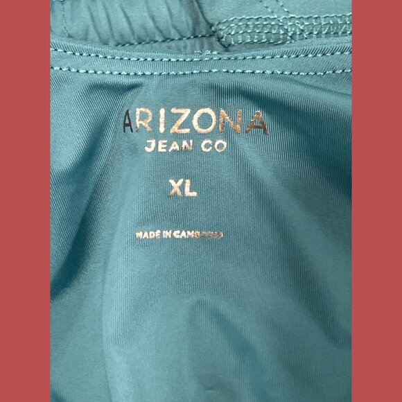 Arizona - Women's Juniors U Neck Sleeveless Active Tank Top - Green -Extra Large - Picture 11 of 15